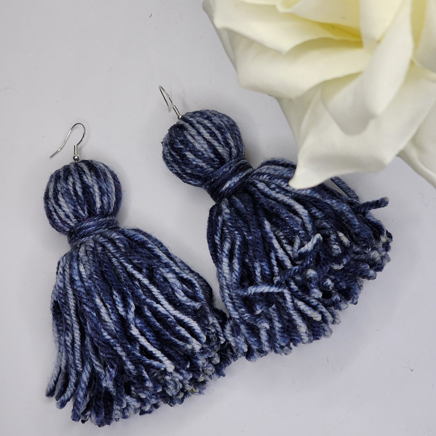 One Bump Tassel Earrings