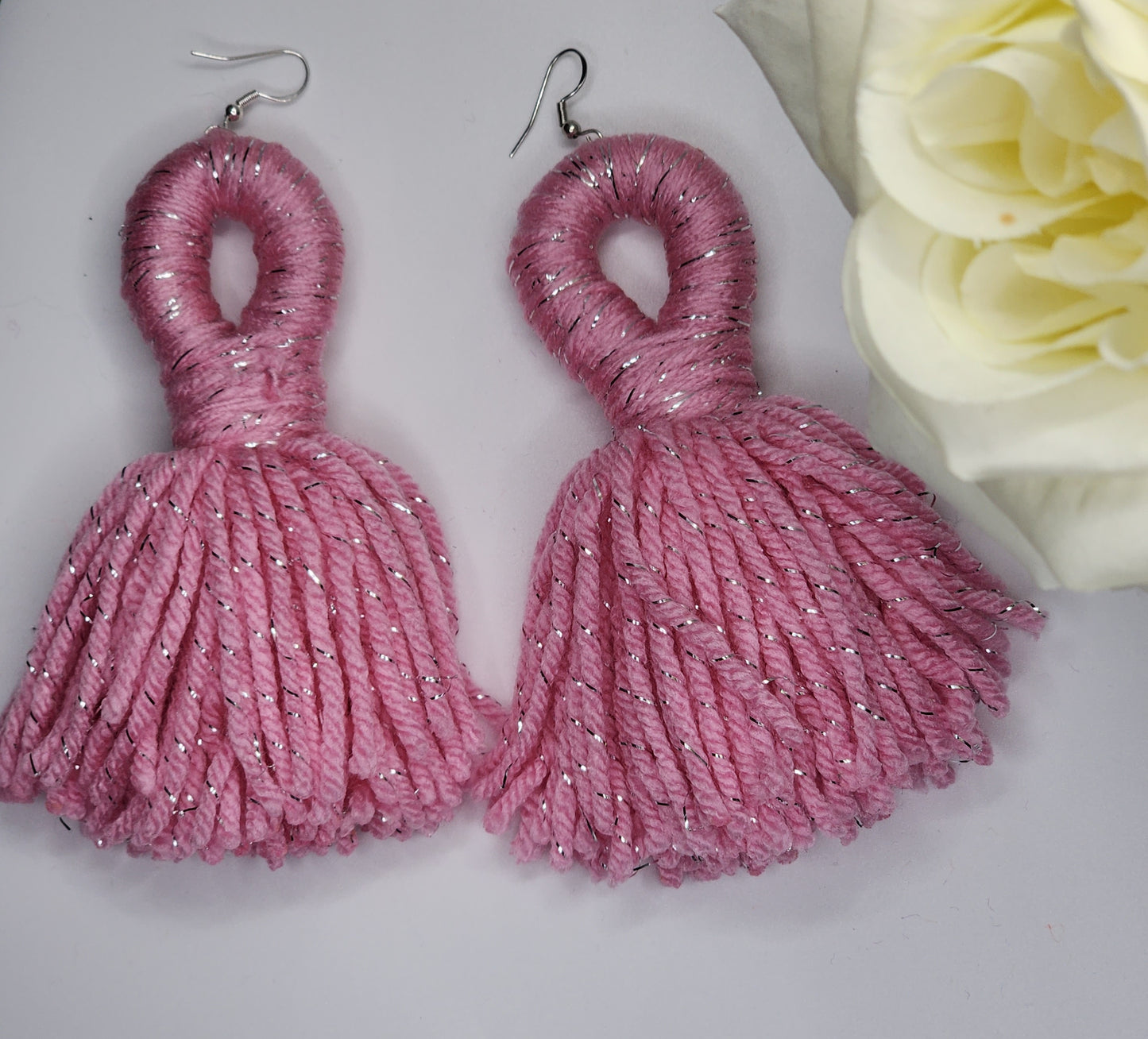 Ankh Inspired Tassel Earrings