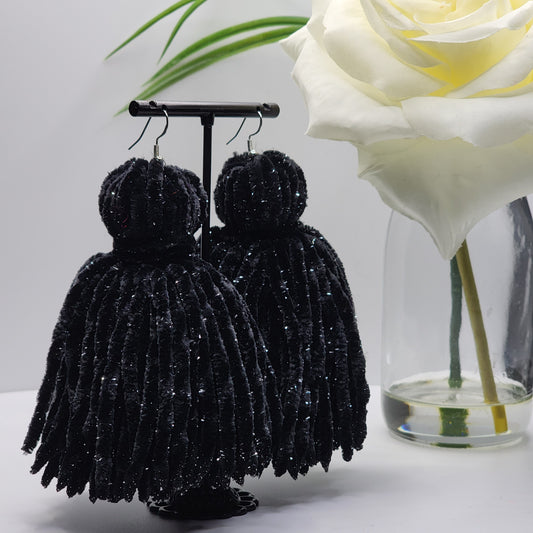 Velvet Tassel Earrings