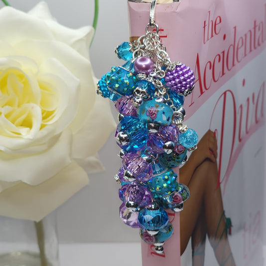 Turquoise & Purple Beaded Bookmark