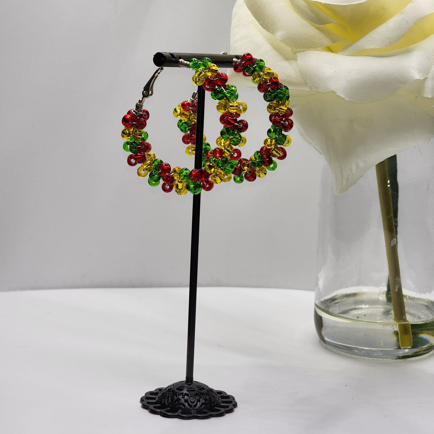 Hand-Crafted Beaded Earrings