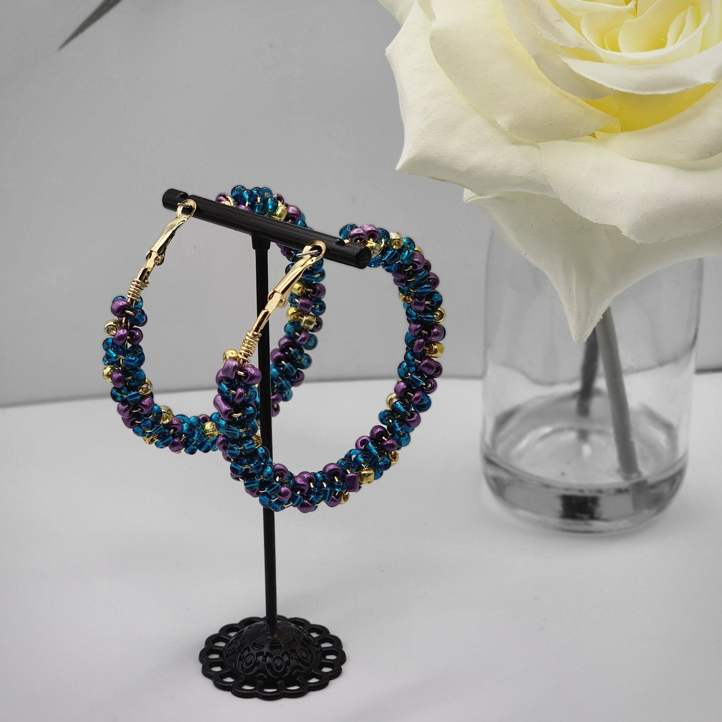 Hand-Crafted Beaded Earrings