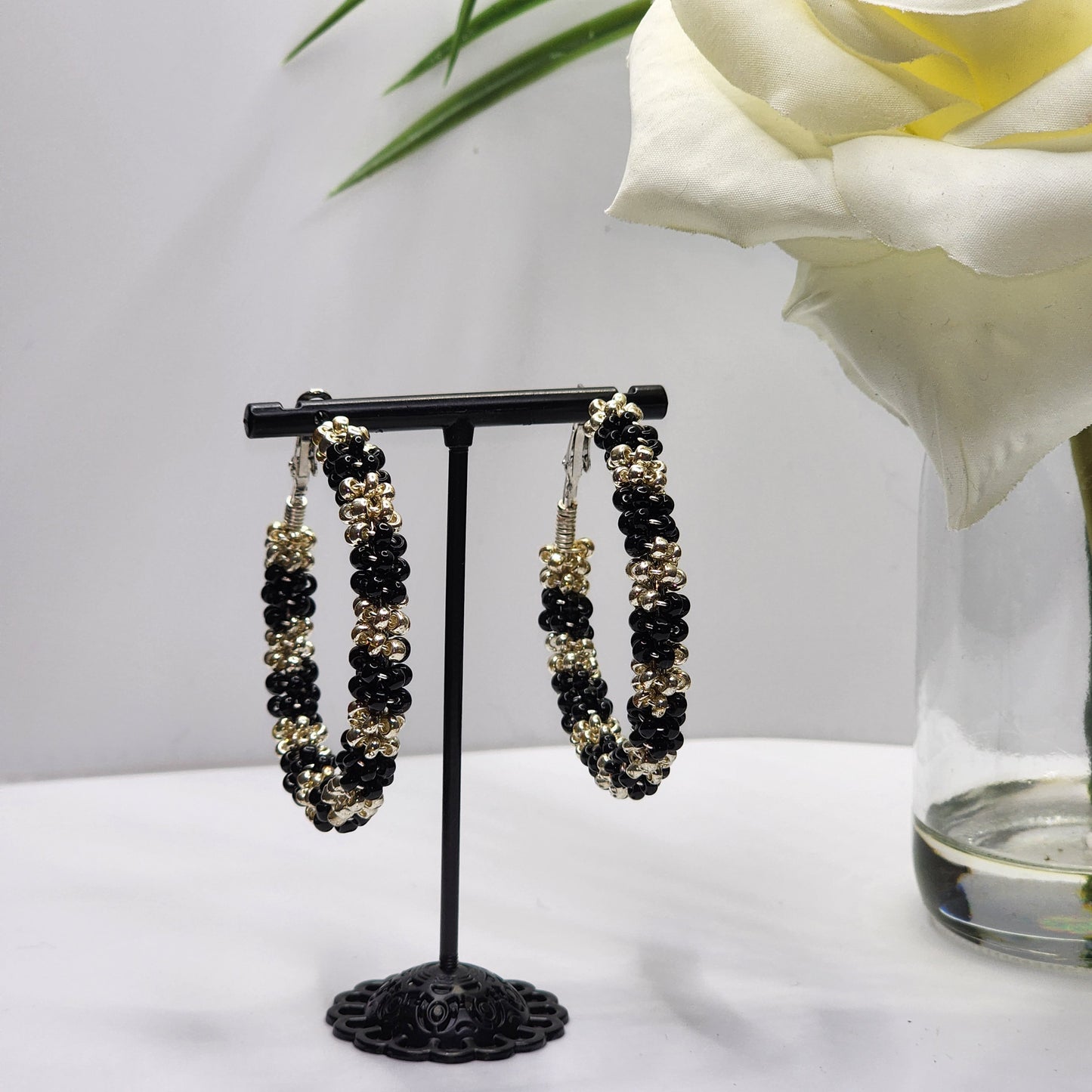 Hand-Crafted Beaded Earrings