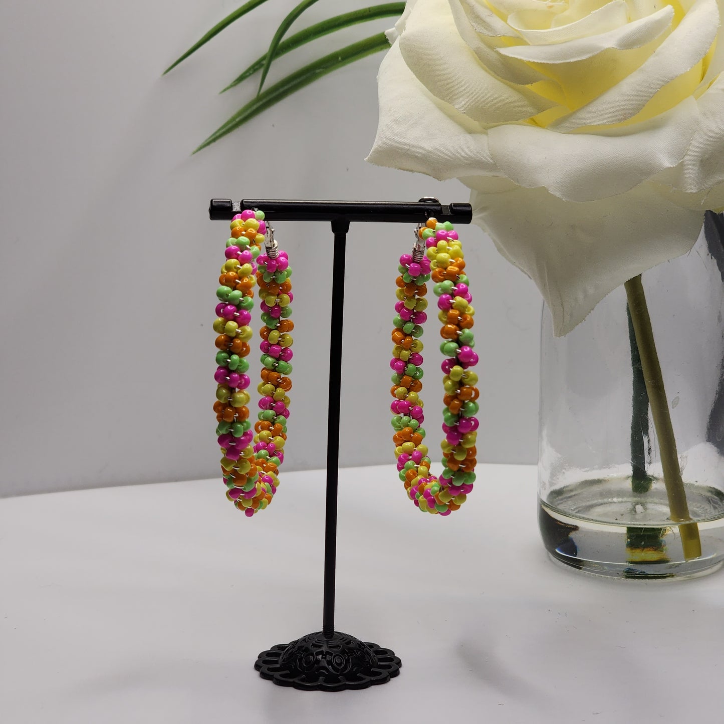 Hand-Crafted Beaded Earrings