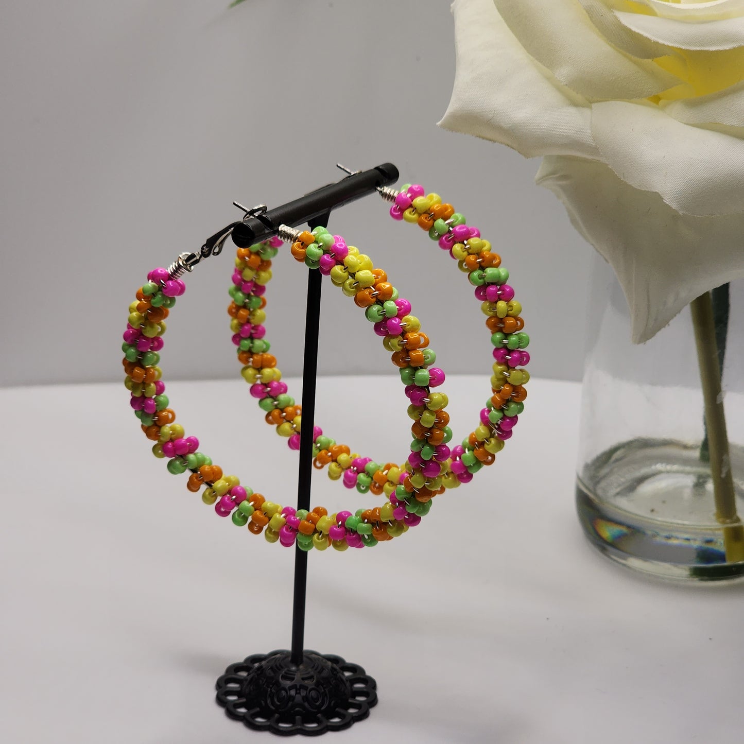 Hand-Crafted Beaded Earrings