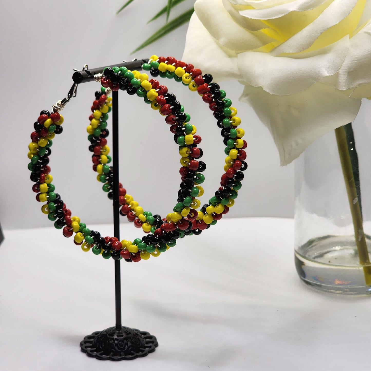 Hand-Crafted Beaded Earrings